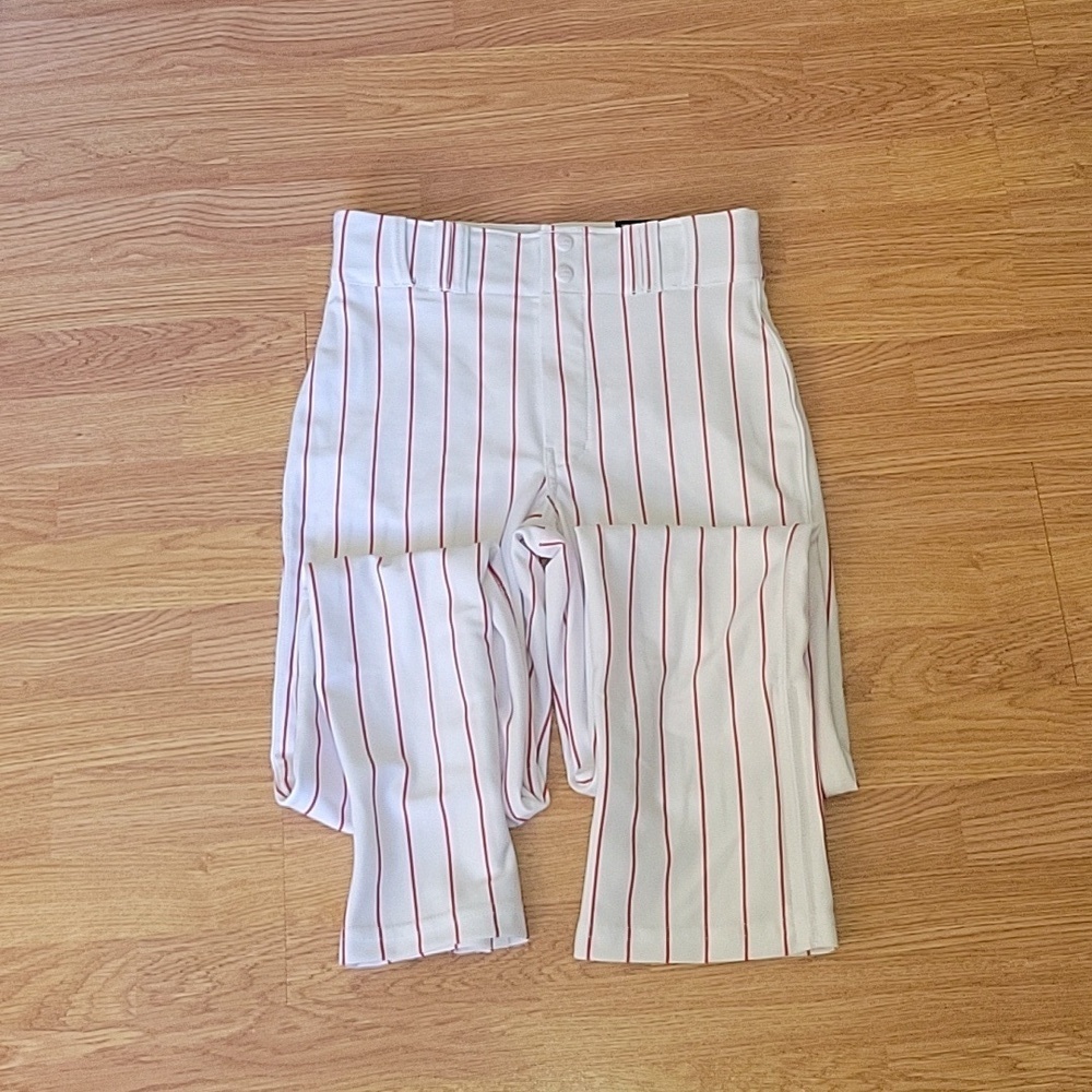 Champro Youth XL Baseball Pants NWT White Red Stripes